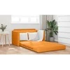 Sofa lova Tamsiai geltona 124 x 71 x 78 cm audinys