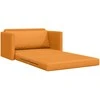 Sofa lova 110cm Tamsiai geltona audinys