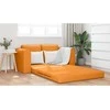 Sofa lova Tamsiai geltona 148 x 71 x 83 cm audinys