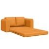 Sofa lova 60cm Tamsiai geltona audinys
