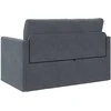 Sofa lova Tamsiai pilka 124 x 71 x 78 cm Aksomas