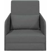 Sofa lova Tamsiai pilka 65 x 80 x 83 cm audinys