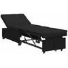 Ištraukiama sofa-lova Juodas 194 x 50 x 82 cm audinys
