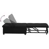 Ištraukiama sofa-lova Juodas 194 x 50 x 82 cm audinys