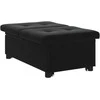 Sofa lova Juoda 194 x 67 x 82 cm Aksomas