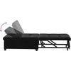 Sofa lova Juoda 194 x 67 x 82 cm Aksomas