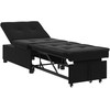 Sofa lova Juoda 194 x 67 x 82 cm Aksomas