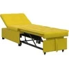 Sofa lova Geltona 194 x 67 x 82 cm Aksomas
