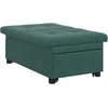 Sofa lova Tamsiai žalia 194 x 67 x 82 cm Aksomas