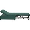 Sofa lova Tamsiai žalia 194 x 67 x 82 cm Aksomas