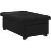 Ištraukiama sofa-lova Juodas 194 x 67 x 82 cm Mikropluoštas