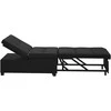 Ištraukiama sofa-lova Juodas 194 x 67 x 82 cm Mikropluoštas