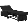 Ištraukiama sofa-lova Juodas 194 x 67 x 82 cm Mikropluoštas