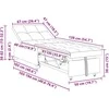 Sofa lova Ruda 194 x 67 x 82 cm Huahua audinys