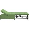 Sofa lova Šviesiai žalia 194 x 67 x 82 cm Aksomas