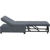 Sofa lova Tamsiai pilka 194 x 67 x 82 cm Aksomas