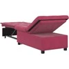 Sofa lova Vyno raudona 194 x 67 x 82 cm Aksomas