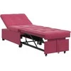 Sofa lova Vyno raudona 194 x 67 x 82 cm Aksomas