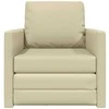 Sofa lova Kreminė 74 x 77 x 81 cm Dirbtinė Oda