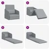 Sofa lova Šviesiai pilka 65 x 80 x 83 cm audinys