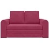 Sofa lova Vyno raudona 148 x 71 x 83 cm Aksomas