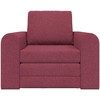 Sofa lova Vyno raudona 98 x 71 x 83 cm audinys
