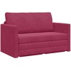 Sofa lova Vyno raudona 124 x 71 x 78 cm Aksomas