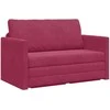 Sofa lova Vyno raudona 124 x 71 x 78 cm Aksomas