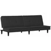 Sofa-lova, juodos spalvos, audinys