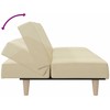 Sofa-lova, kreminės spalvos, audinys