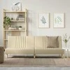 Sofa-lova, kreminės spalvos, audinys