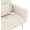 Sofa-lova, kreminės spalvos, audinys