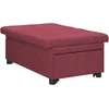 Ištraukiama sofa-lova Vyno raudona 194 x 50 x 82 cm audinys
