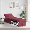 Ištraukiama sofa-lova Vyno raudona 194 x 50 x 82 cm audinys