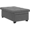 Ištraukiama sofa-lova Tamsiai pilka 194 x 67 x 82 cm