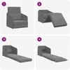 Sofa lova Tamsiai pilka 65 x 80 x 83 cm Aksomas