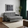 Sofa lova Tamsiai pilka Audinys