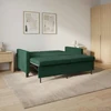 Sofa lova Tamsiai žalia Audinys