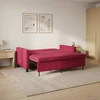 Sofa lova Vyno raudona Audinys