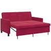 Sofa lova Vyno raudona Audinys