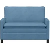 Sofa 2 vietos Mėlyna 126 x 81 x 87,5 cm Audinys