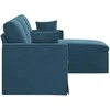 Sofa Mėlyna 198 x 134 x 80 cm Aksomas