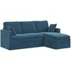 Sofa Mėlyna 198 x 134 x 80 cm Aksomas