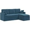 Sofa Mėlyna 198 x 134 x 80 cm Aksomas