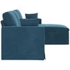 Sofa Mėlyna 228 x 134 x 80 cm Aksomas