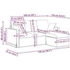 Sofa Mėlyna 178 x 134 x 80 cm Aksomas