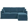 Sofa Mėlyna 198 x 134 x 80 cm Aksomas