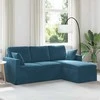 Sofa Mėlyna 198 x 134 x 80 cm Aksomas