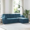 Sofa Mėlyna 228 x 134 x 80 cm Aksomas