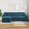 Sofa Mėlyna 228 x 134 x 80 cm Aksomas